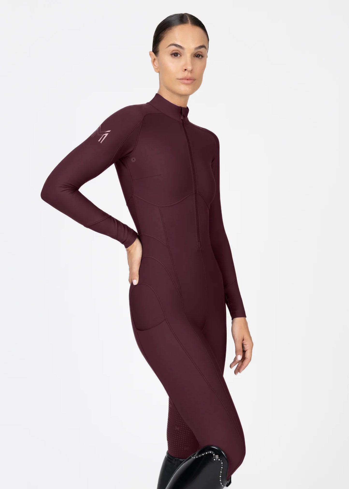 Maximilian Femme Riding Jumpsuit (Burgundy)