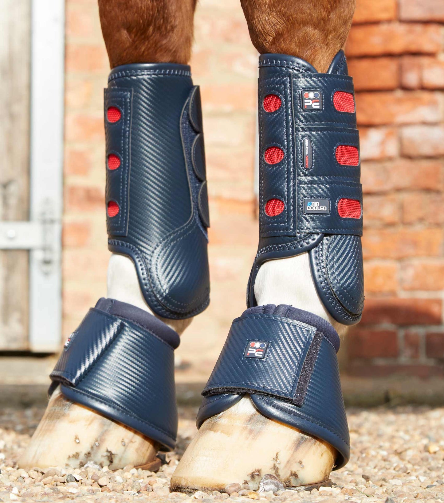 PE Carbon Tech Air Cooled Eventing Boots Front