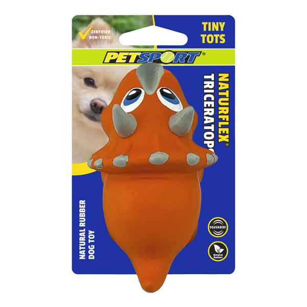 NaturFlex Tiny Tots Triceratops 4in/10cm
