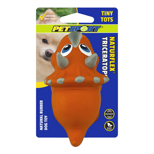 NaturFlex Tiny Tots Triceratops 4in/10cm