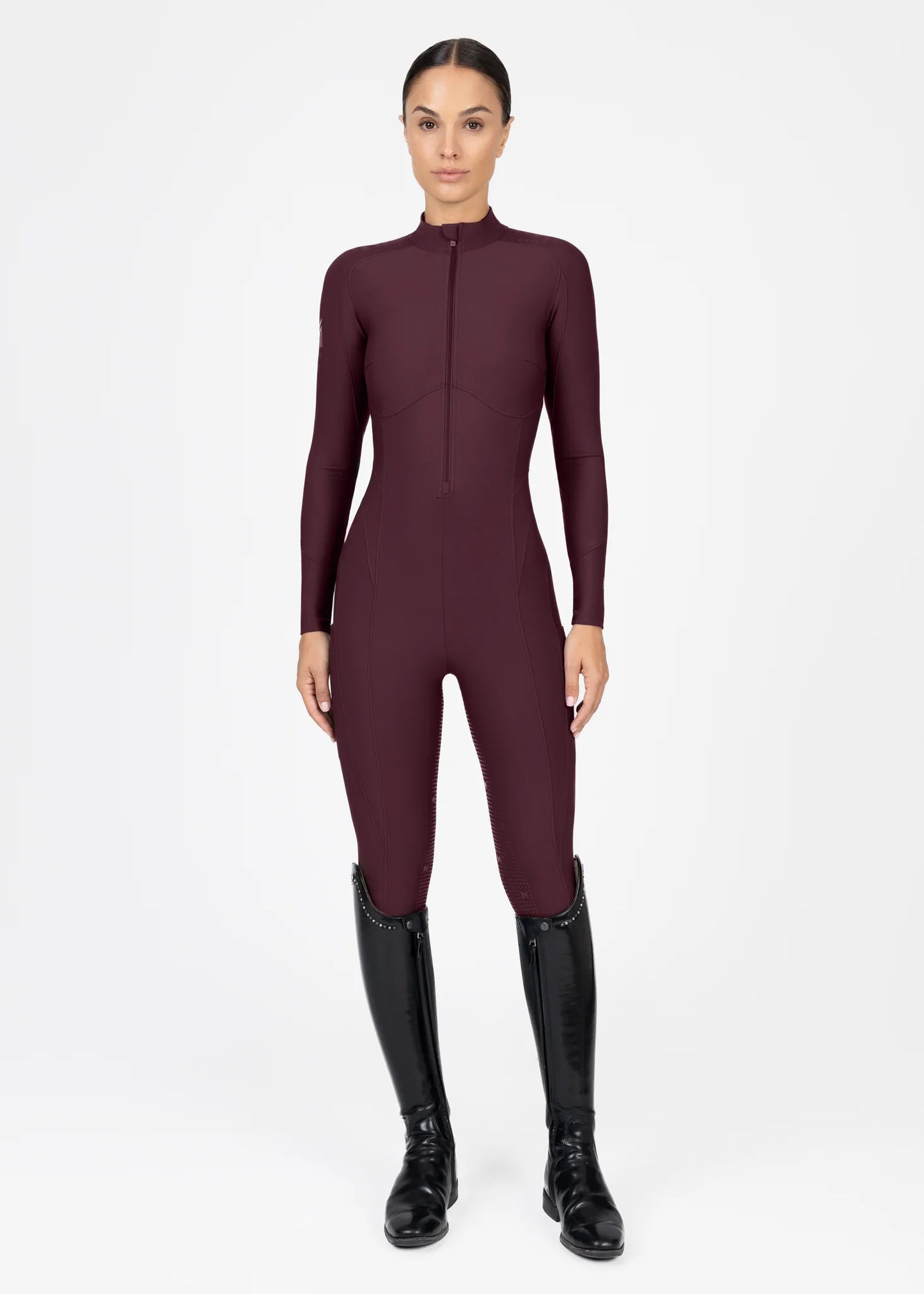 Maximilian Femme Riding Jumpsuit (Burgundy)