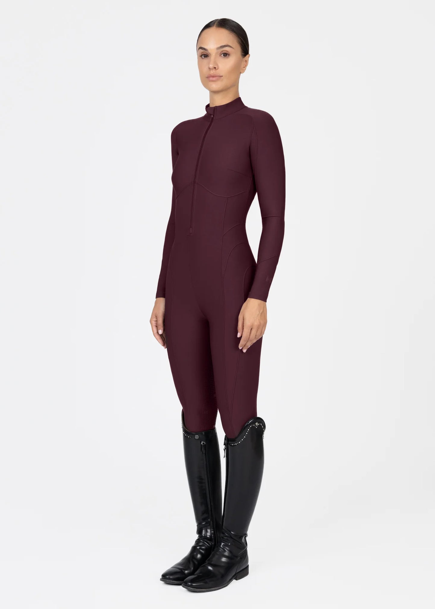 Maximilian Femme Riding Jumpsuit (Burgundy)