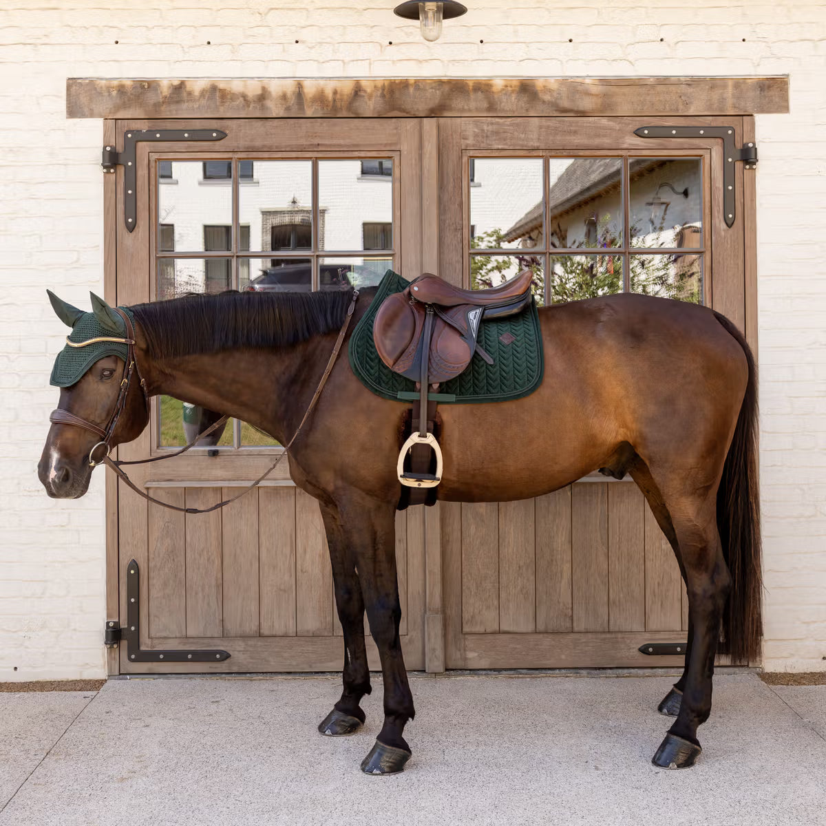 Kentucky Horsewear Saddle Pad Velvet Mini Pearls Jumping