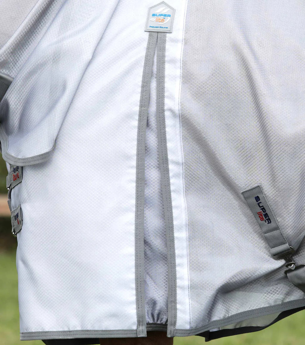 PE Super Lite Fly Rug with Surcingles - Silver