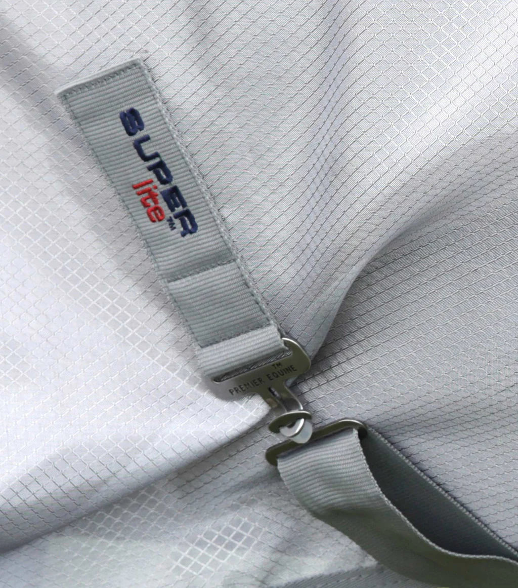 PE Super Lite Fly Rug with Surcingles - Silver