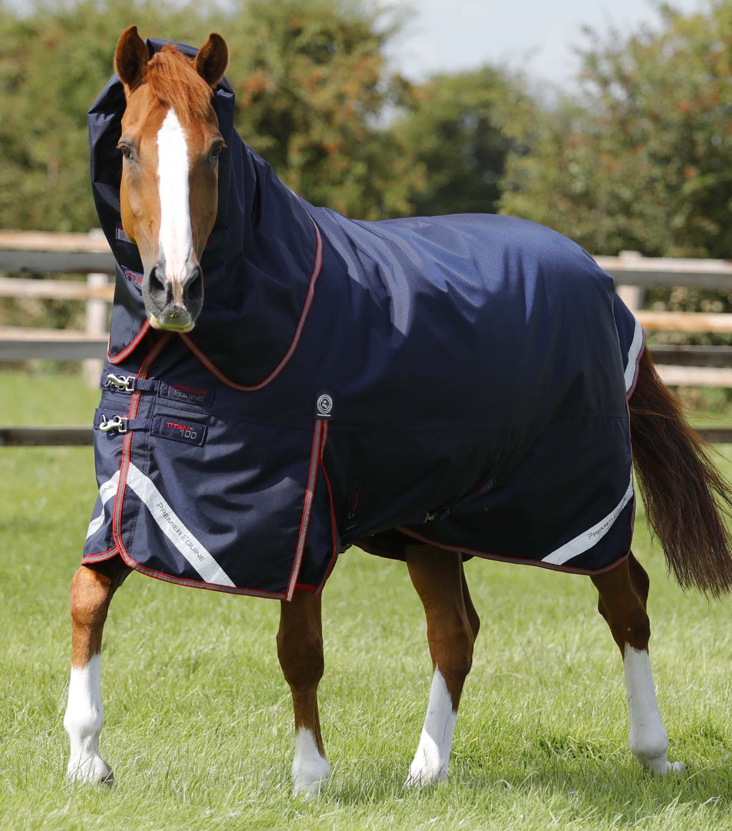 PE Titan Trio Complete 4 in 1 Turnout Rug Navy