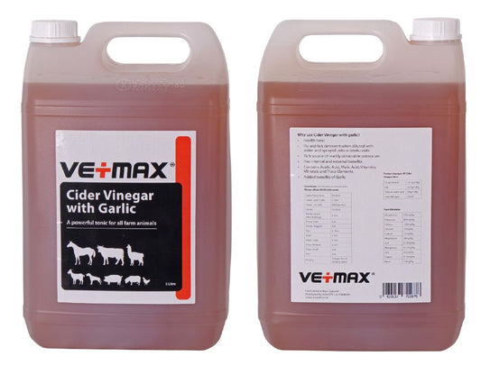 Vetmax Apple Cider Vinegar with Garlic 5L