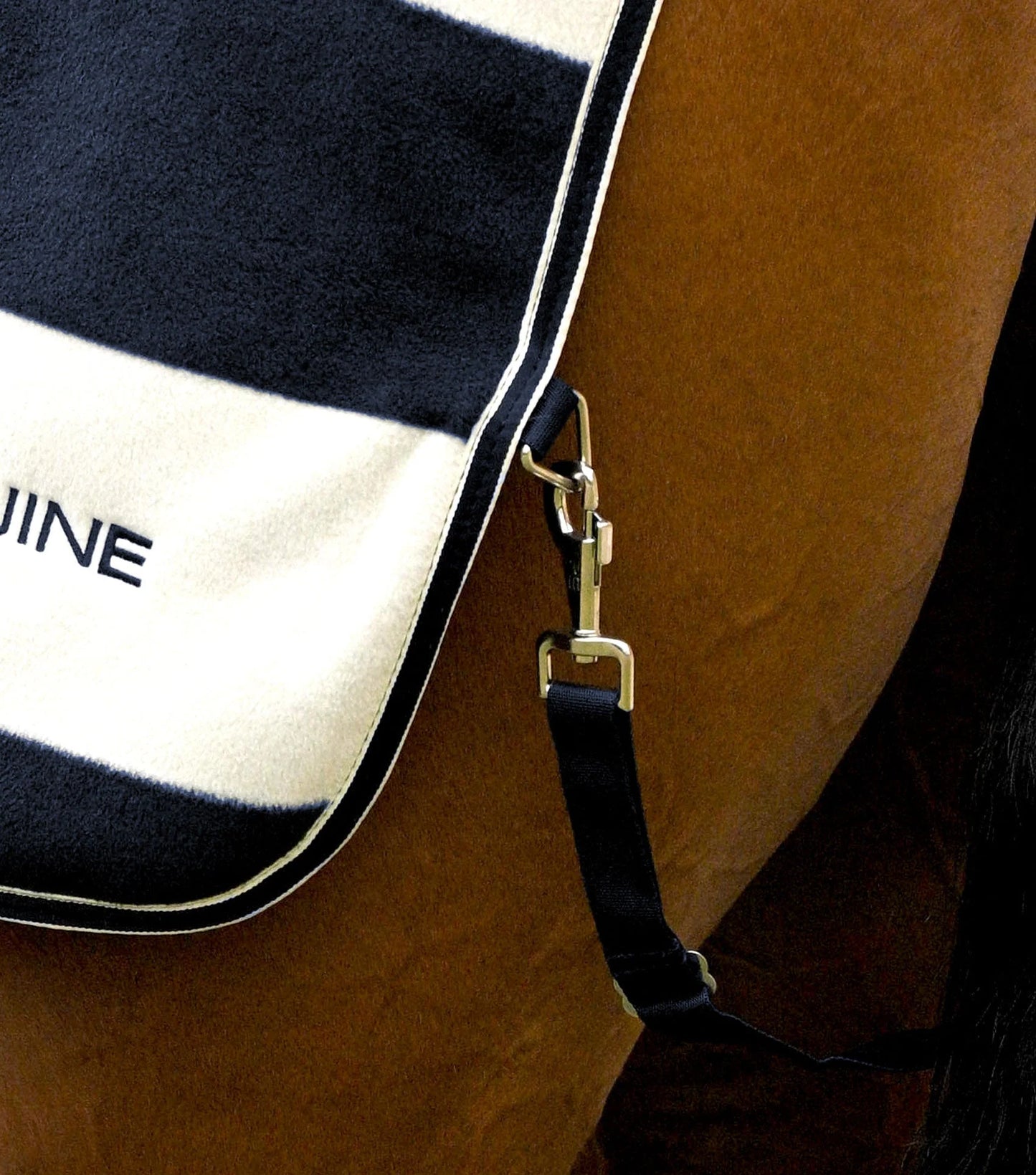 Vellus Horse Fleece Exercise Sheet Navy/White