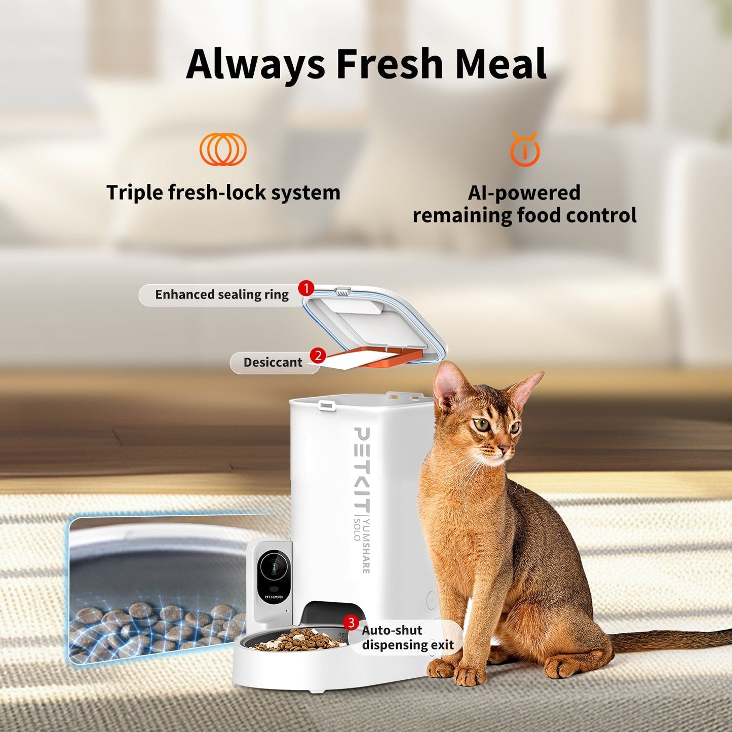 PETKIT YumShare Solo Automatic Feeder with Camera