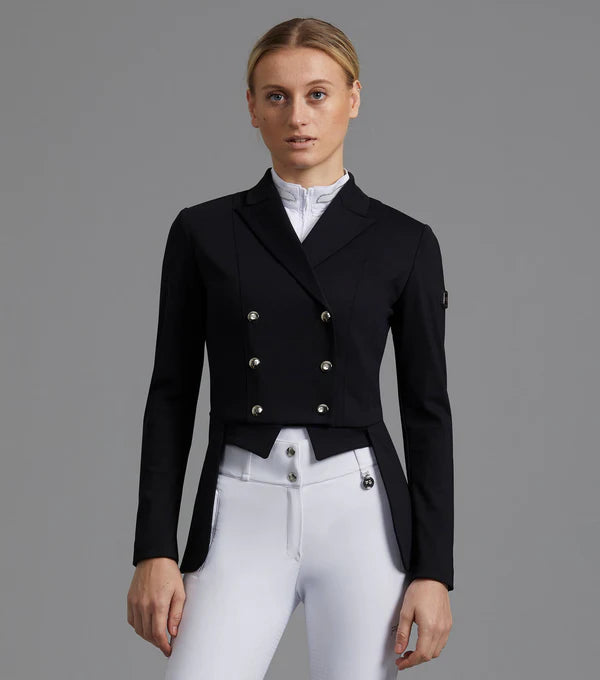 PE Capriole Ladies Short Tail Dressage Jacket Black