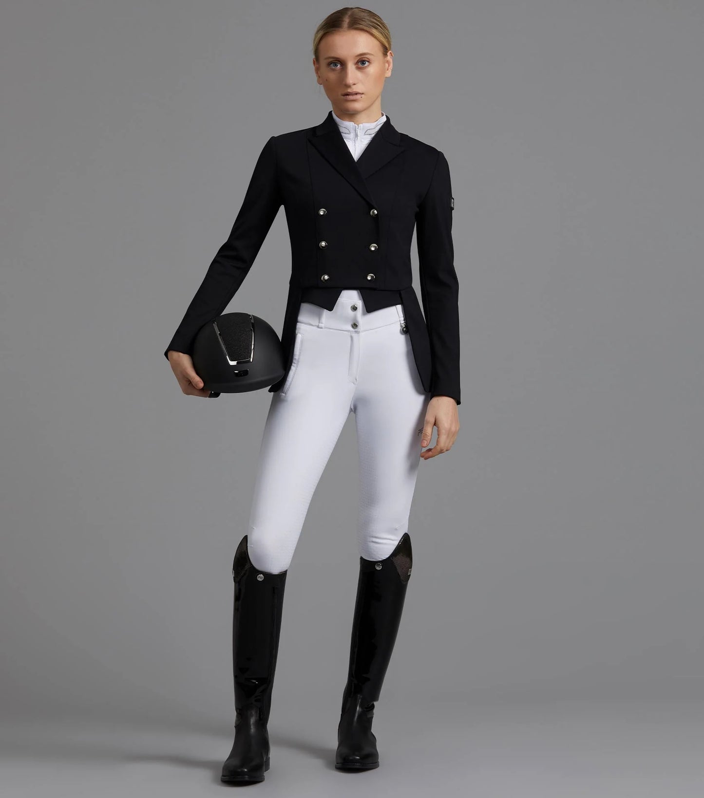PE Capriole Ladies Short Tail Dressage Jacket Black