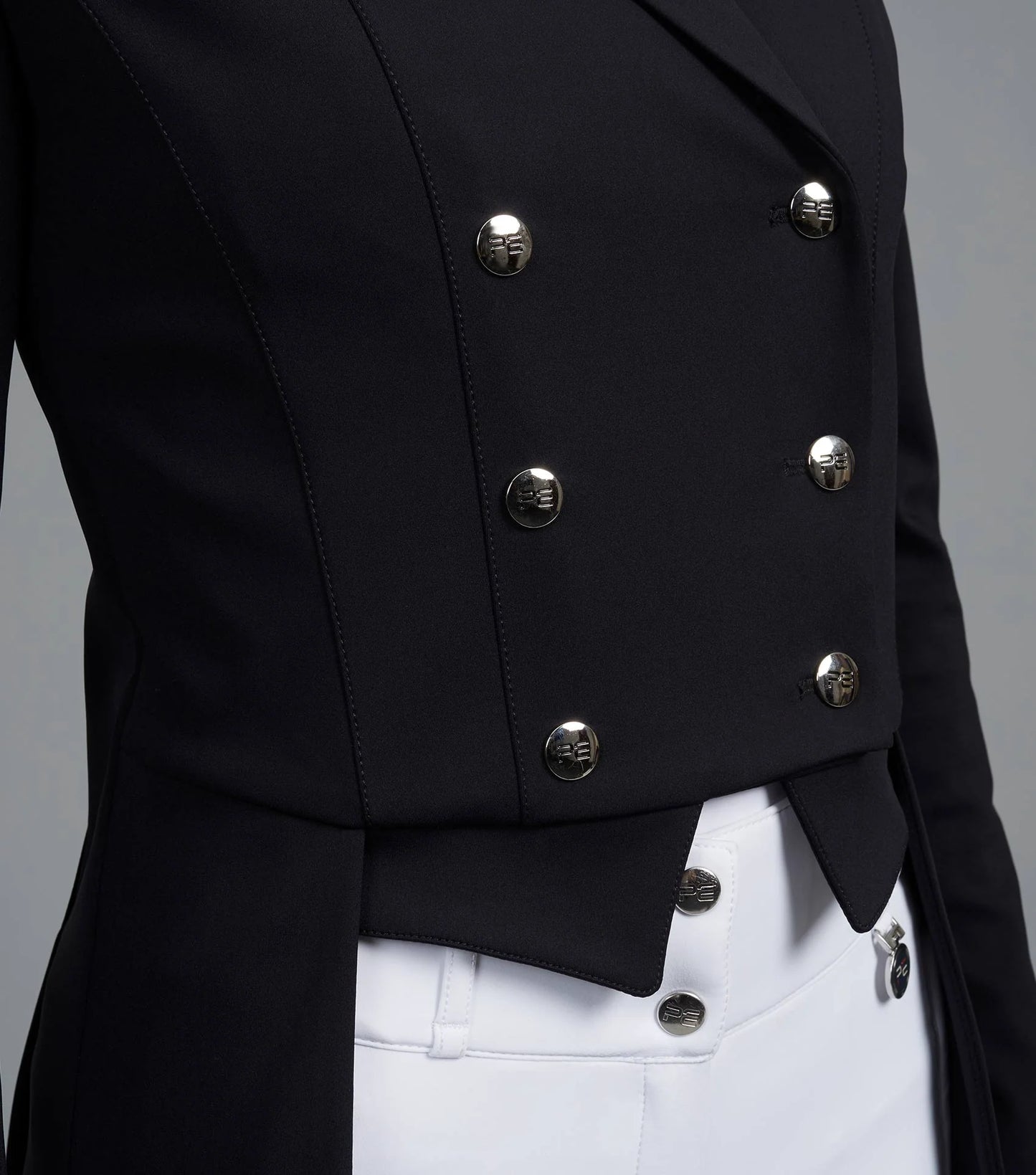 PE Capriole Ladies Short Tail Dressage Jacket Black