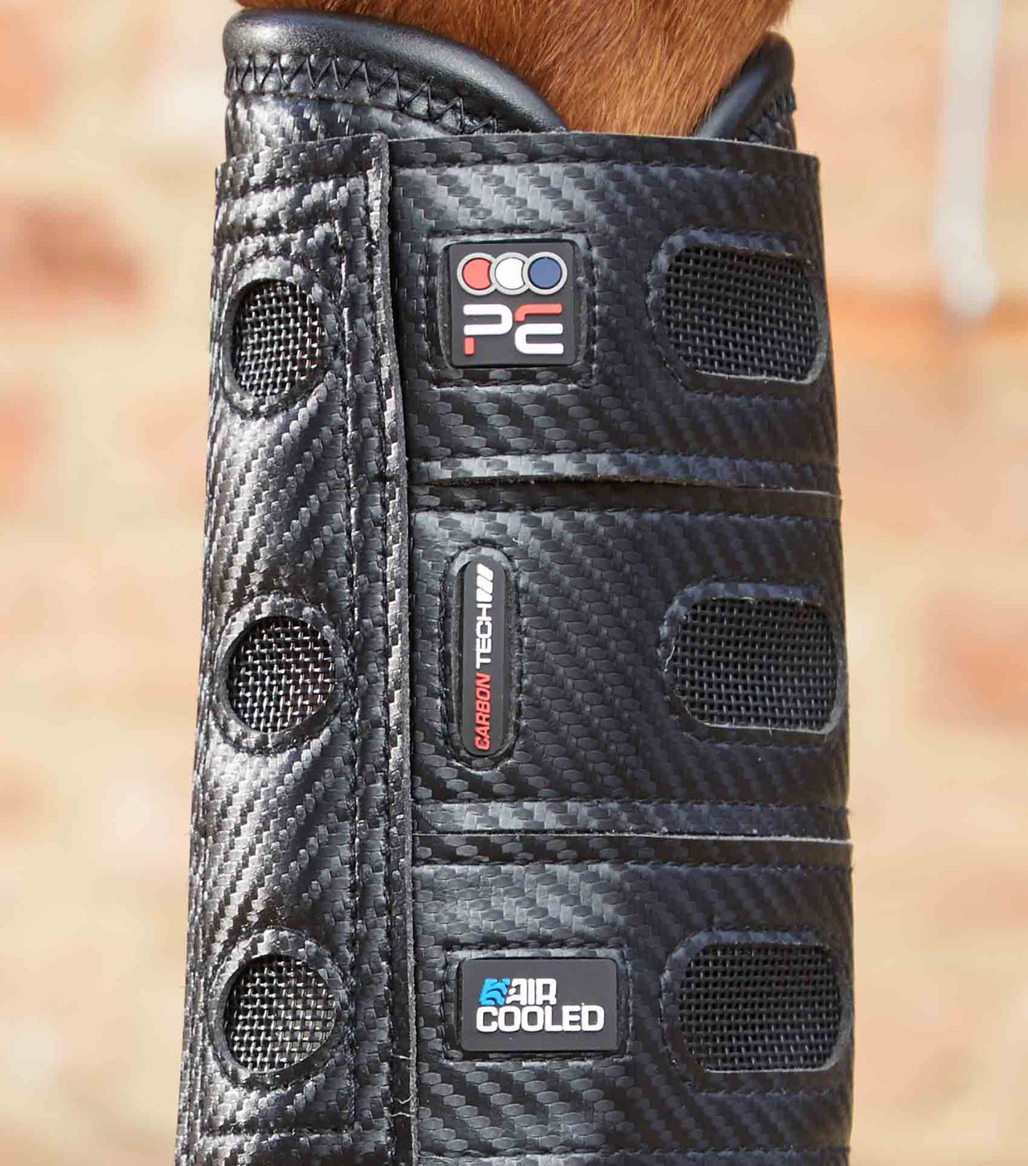 PE Carbon Tech Air Cooled Eventing Boots Front